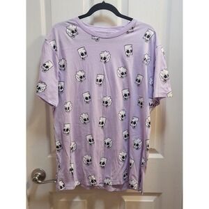 Womens XL The Simpsons Skulls  Tshirt‎